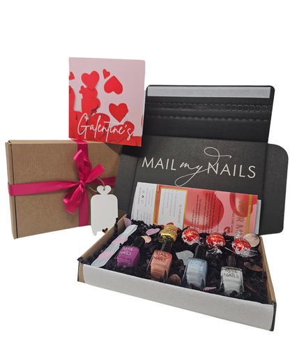 Coral Galentine's Nail Polish Gift Set