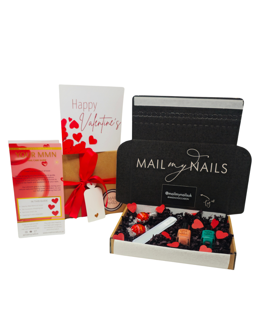 Coral Glow Valentine's Nail Polish Gift Set
