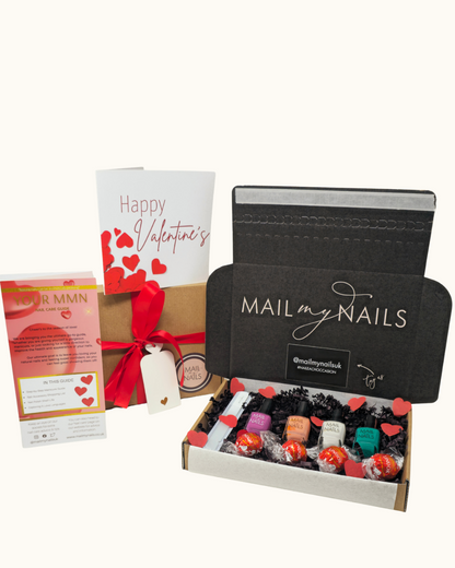 Coral Glow Valentine's Nail Polish Gift Set